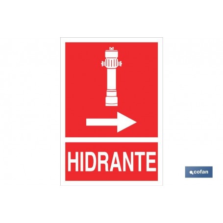 ▷ Cartel Hidrante Derecha | Ferreidea