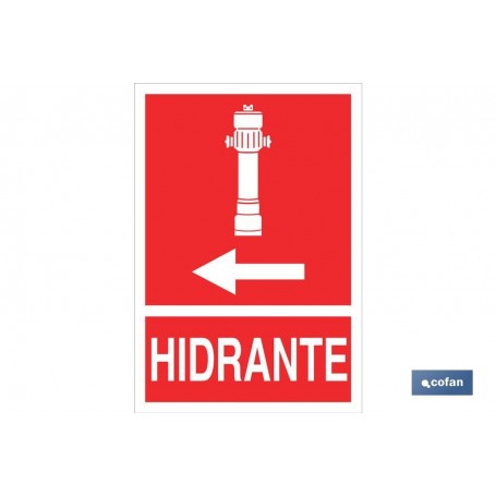 ▷ Cartel Hidrante Izquierda | Ferreidea