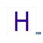 ▷ Cartel H Letra en glasspack | Ferreidea