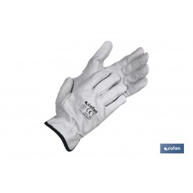 ▷ Guantes Piel de Vacuno Gris | Ferreidea