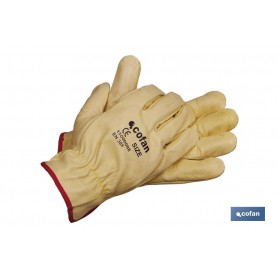 ▷ Guantes Piel de Vacuno Amarillo | Ferreidea