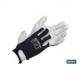 ▷ Guantes de Piel Flor Vacuno y Dorso Tela con Cierre Velcro | Ferreidea