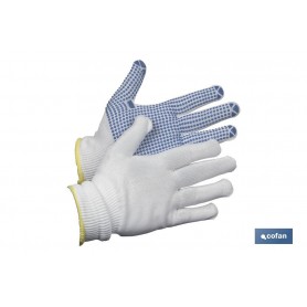 ▷ Guantes de Nylon (Con Puntos de PVC) | Ferreidea