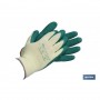 ▷ Guantes de Látex Rugoso con Soporte de Punto Verdes | Ferreidea