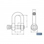 ▷ Grillete Recto Galvanizado | Ferreidea