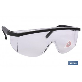 ▷ Gafas Seguridad Modelo  Estándar, blancas transparentes. UNE-EN 166F. | Ferreidea