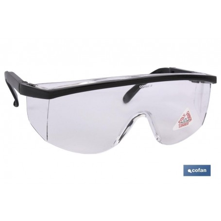 ▷ Gafas Seguridad Modelo  Estándar, blancas transparentes. UNE-EN 166F. | Ferreidea