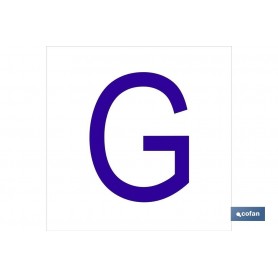 ▷ Cartel G Letra en glasspack | Ferreidea