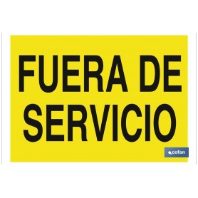 ▷ Cartel Fuera de Servicio | Ferreidea