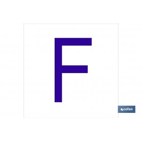 ▷ Cartel F Letra en glasspack | Ferreidea