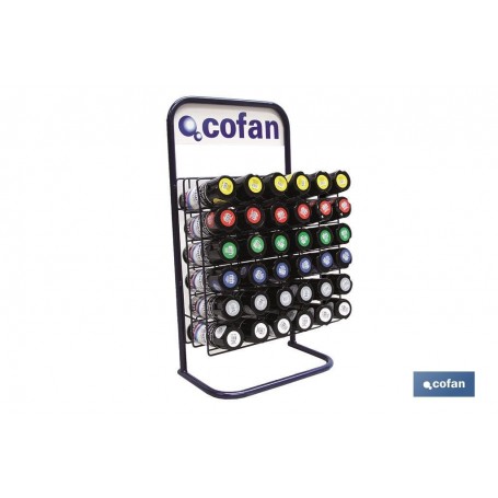▷ Expositor 36 botes pintura acílica (varios colores) | Ferreidea