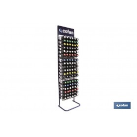 ▷ Expositor 126 botes pintura acrílica (varios colores) | Ferreidea