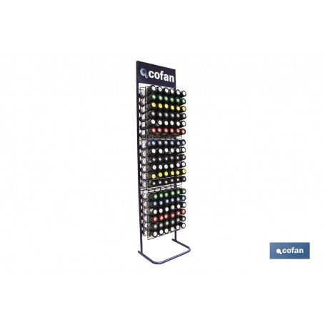 ▷ Expositor 126 botes pintura acrílica (varios colores) | Ferreidea