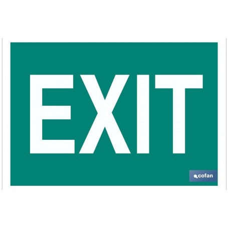 ▷ Cartel Exit Luminiscente | Ferreidea