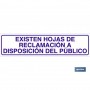 ▷ Cartel Existen hojas de reclamación a disposición del público | Ferreidea