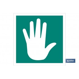 ▷ Cartel Alto No Pasar Mano Luminiscente | Ferreidea