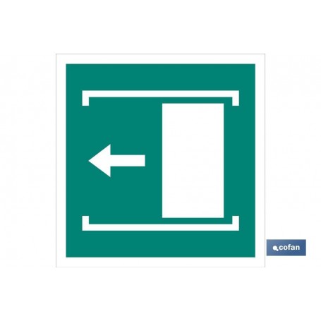 ▷ Cartel Salida emergencia sala izquierda | Ferreidea