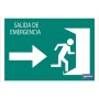 ▷ Cartel Emergency exit "Right" Text | Ferreidea