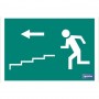 ▷ Cartel Salida Escalera izquierda "Bajada" | Ferreidea