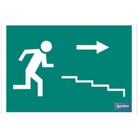 ▷ Cartel Salida Escalera derecha "Bajada" | Ferreidea