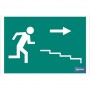 ▷ Cartel Salida Escalera derecha "Bajada" | Ferreidea