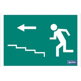 ▷ Cartel Salida Escalera izquierda "Subida" | Ferreidea