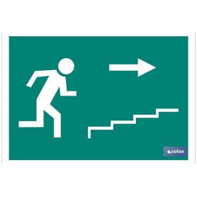 ▷ Cartel Salida Escalera derecha "Subida" | Ferreidea