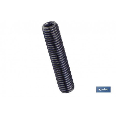 ▷ Espárrago Roscado Allen. Punta Plana Negro | Ferreidea