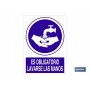 ▷ Señal Es obligatorio lavarse las manos | Ferreidea