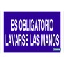 ▷ Cartel Es obligatorio lavarse las manos | Ferreidea