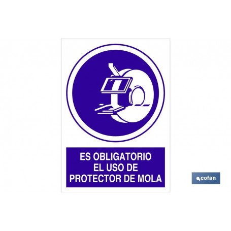 ▷ Señal Es obligatorio el uso de protector de mola | Ferreidea
