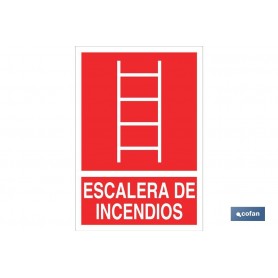 ▷ Cartel Escalera de incendios Luminiscente | Ferreidea