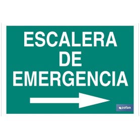 ▷ Señal Escalera de Emergencia Derecha Luminiscente | Ferreidea