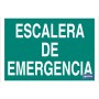 ▷ Señal Escalera de Emergencia Con Texto Luminiscente | Ferreidea
