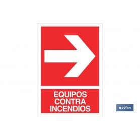 ▷ Cartel Equipos contra incendios Derecha | Ferreidea