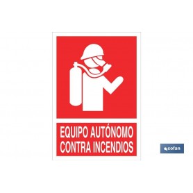 ▷ Cartel Equipo autónomo contra incendios | Ferreidea