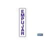 ▷ Cartel Empujar glasspack adhesivo | Ferreidea