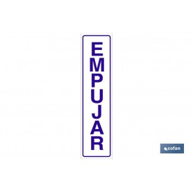 ▷ Cartel Empujar glasspack adhesivo | Ferreidea