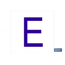 ▷ Cartel E Letra en glasspack | Ferreidea