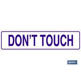 ▷ Cartel Don´t touch | Ferreidea