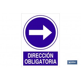 ▷ Señal Dirección obligatoria Derecha | Ferreidea
