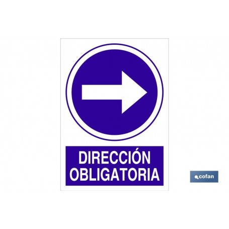 ▷ Señal Dirección obligatoria Derecha | Ferreidea