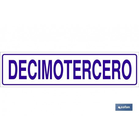 ▷ Cartel Decimotercero | Ferreidea