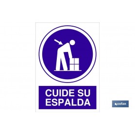 ▷ Señal Cuide su espalda | Ferreidea