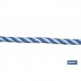 ▷ Cuerda Trenzada Helicoidal Blanco/Azul (100% polipropileno) | Ferreidea