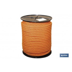 ▷ Cuerda Trenzada Helicoidal Amarillo/Rojo (100% Polipropileno) | Ferreidea