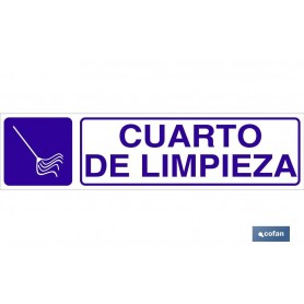 ▷ Cartel Cuarto de limpieza | Ferreidea
