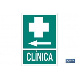 ▷ Cartel Clínica a la Izquierda Luminiscente | Ferreidea