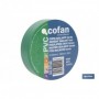 Cinta Aislante Verde de PVC 20m x 19mm Cofan