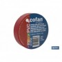 Cinta Aislante Roja de PVC 20m x 19mm Cofan